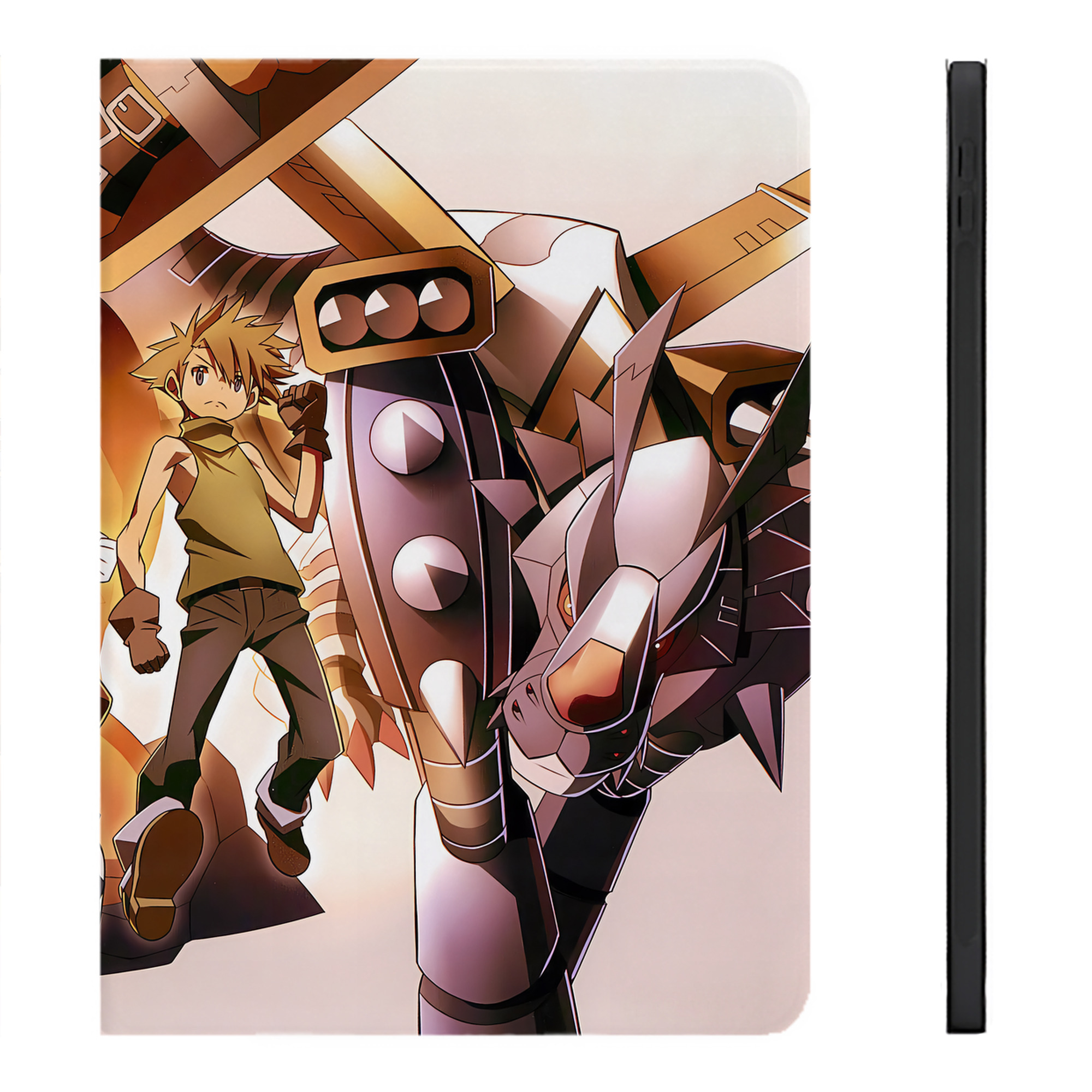（画像用） Digimon デジタルモンスター/デジモン IPadケース ペンホルダー付き ブックスタイルデザイン